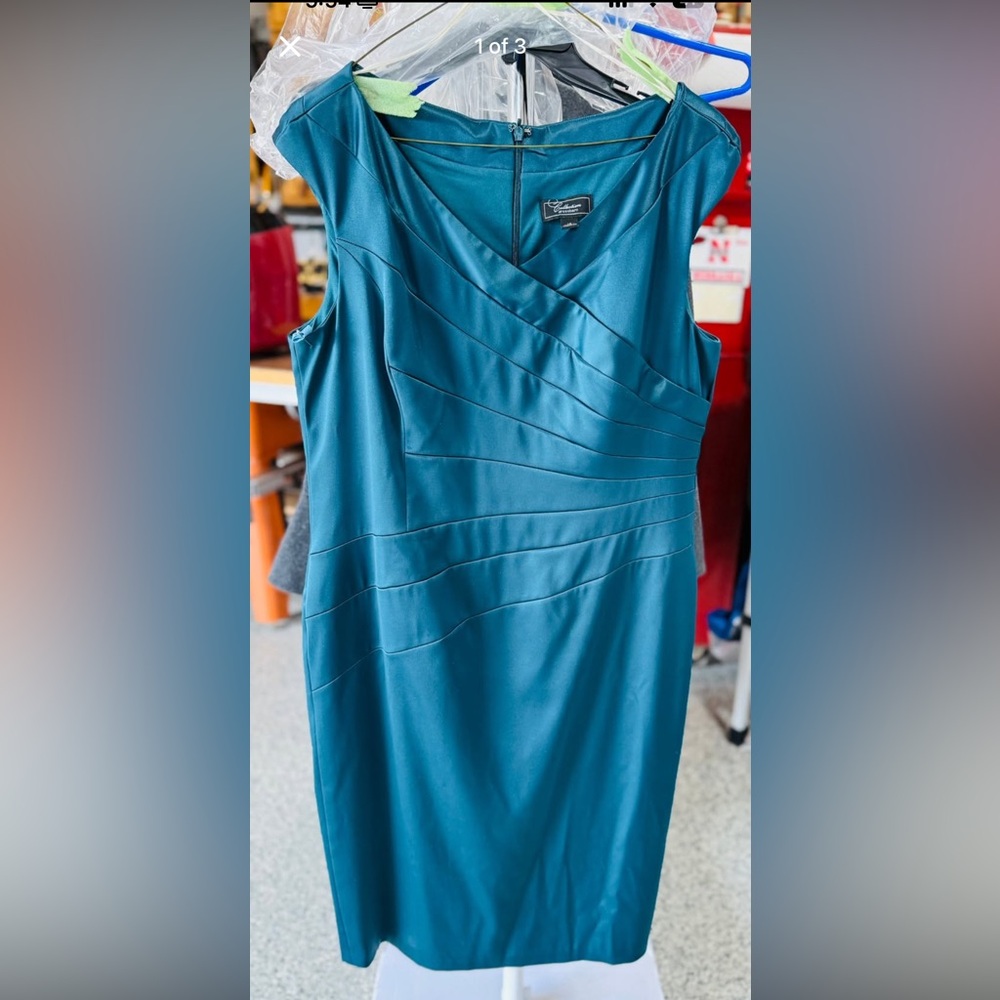 dressbarn Teal Midi Dress